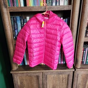 NWT: Primary Fuchsia Puffer Jacket